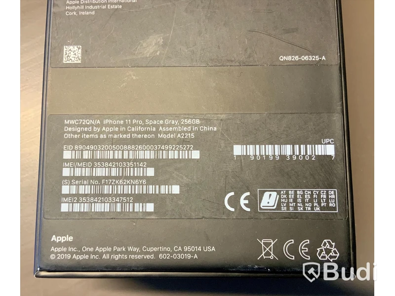 iPhone 11 Pro, Space Gray, 256GB.